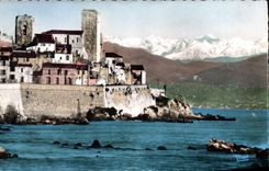 CPA Antibes Les Remparts Et Les Alpes