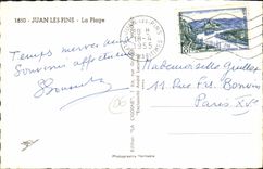 CPA Juan Les Pins La Plage
