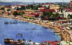 CPA Juan Les Pins Vue Sur La Plage