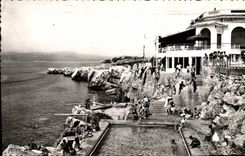 CPA Juan Les Pins La Piscine D'Eden Roc