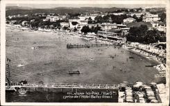 CPA Juan Les Pins Prise De I'Hotel Belles Rives