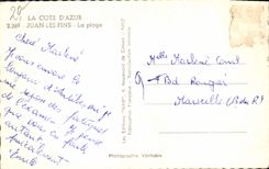 CPA Juan Les Pins La Plage