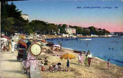 CPA Juan Les Pins La Plage