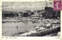 CPA Juan Les Pins La Plage
