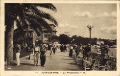CPA Juan Les Pins La Promenade