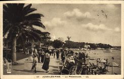 CPA Juan Les Pins La Promenade