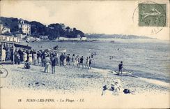 CPA Juan Les Pins La Plage