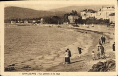 CPA Juan Les Pins Vue Generale De La Plage