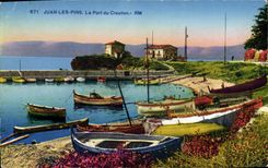 CPA Juan Les Pins Le Port Du Crouton