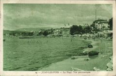 CPA Juan Les Pins La Plage Vue Panoramique