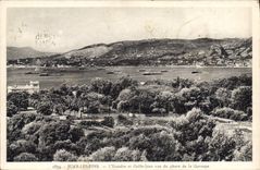 CPA Juan Les Pins L'Escadre Et Golfe Juan Vus Du Phare De La Garoupe
