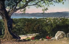 CPA Juan Les Pins Et Le Golfe Juan Vus De ND Garupe