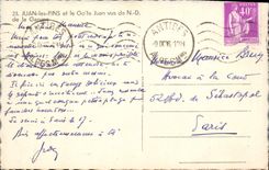 CPA Juan Les Pins Et Le Golfe Juan Vus De ND Garupe