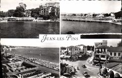 CPA Juan Les Pins Les Plages Et Le Carrefour