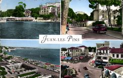 CPA Juan Les Pins Les Hotels Avenue De La Pinede Plage Carrefour