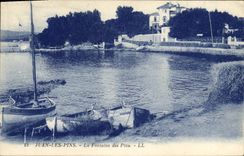 CPA Juan Les Pins La Fontaine Des Pins