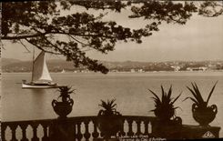 CPA Juan Les Pins Vue Prise Du Cap D'Antibes