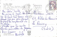 CPA Juan Les Pins Les Plages new beach juanita miami ruban bleu colombier douce plage