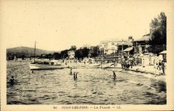 CPA Juan Les Pins La Plage