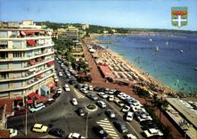 CPSM Juan Les Pins Rond Point Du Debarcadere Et La Plage
