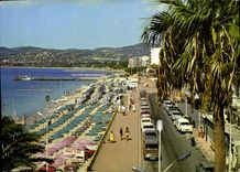 CPSM Juan Les Pins La Promenade Et Les Plages