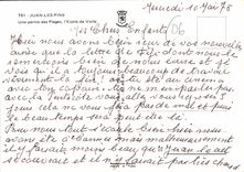 CPSM Juan Les Pins Une Partie Des Plages I'Ecole De Voile