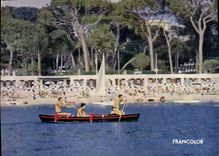 CPSM Juan Les Pins La Plage Et La Pinede