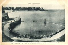 CPA Dinard la piscine Et La Plage A Maree Haute Et La Pointe