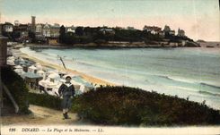 CPA Dinard La Plage Et La Malouine