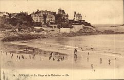 CPA Dinard La Plage Et La Malouine