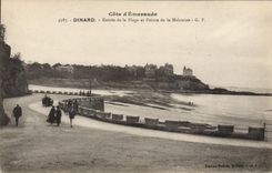 CPA Dinard Entree De La Plage Et Pointe De La Malouine
