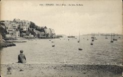 CPA Dinard Bric A Brac Au Loin St Malo