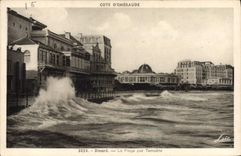 CPA Dinard La Plage Par Tempete