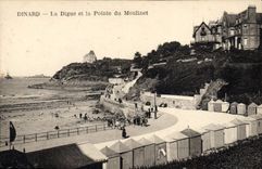 CPA Dinard La Digue Et La Pointe Du Moulinet