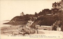 CPA Dinard La Promenade Des Allies Et La Pointe Du Moulinet
