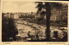 CPA Dinard La Plage Et Les Nouvelles Cabines