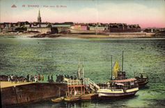 CPA Dinard Vue Vers St Malo