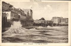 CPA Dinard La Plage Par Tempete