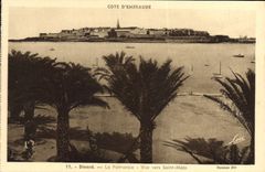 CPA Dinard La Palmeraie Vue Vers Saint Malo