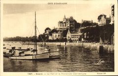 CPA Dinard Le Port Et La Promenade Clair De Lune