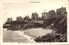 CPA Dinard Villas De La Malouine Et Plage Roche Pelee