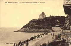 CPA Dinard La Digue Promenade Et Pointe Du Moulinet