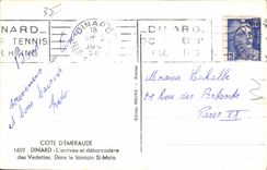 CPA Dinard L'Arrivee Et Debarcadere Des Vedettes