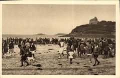 CPA Dinard La Plage Vers La Pointe Du Moulinet