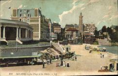 CPA Dinard La Plage Et Les Hotels