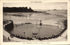CPA Dinard La Plage De I'Ecluse Et La Piscine
