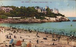 CPA Dinard La Plage A I'Heure Du Bain