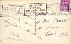 CPA Dinard La Plage A I'Heure Du Bain