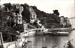 CPA Dinard Promenade Au Clair De Lune cale des vetdettes vertes