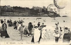 CPA Dinard La Plage L'Heure Du Bain